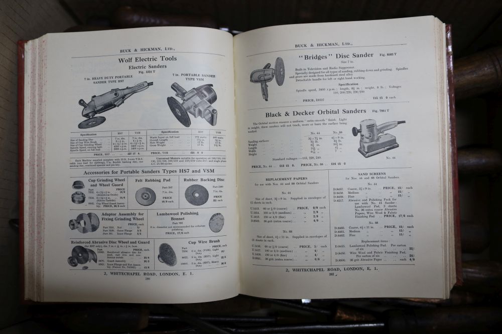 Thirty four assorted soldering irons, all various ages and sizes, together with the Buck & Hickman Ltd General Catalogue of Tools and S